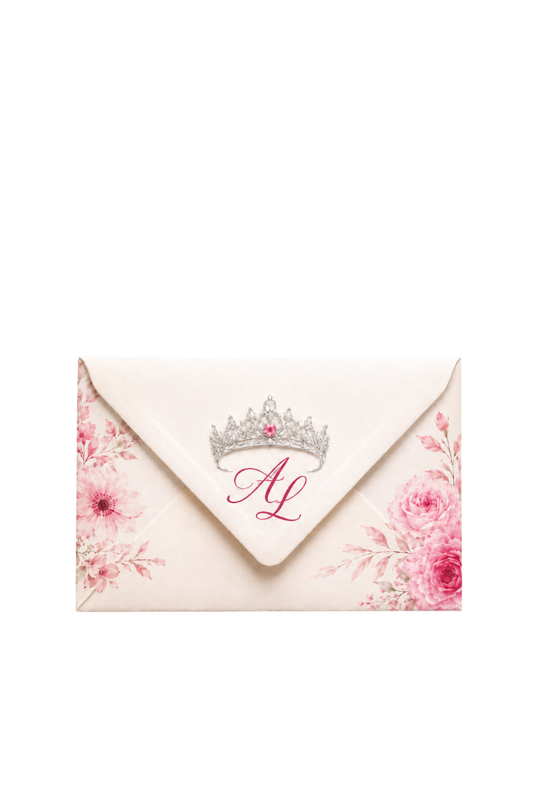 Envelope com as iniciais AL